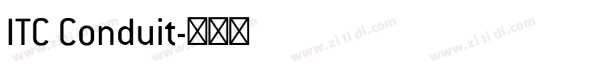 ITC Conduit字体转换
